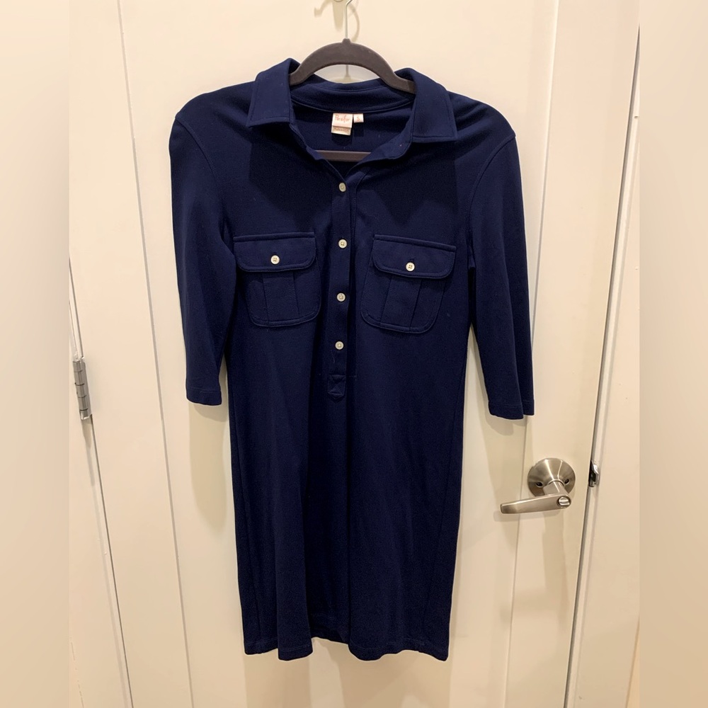 Persifor Women’s Navy Shirt Dress Size S